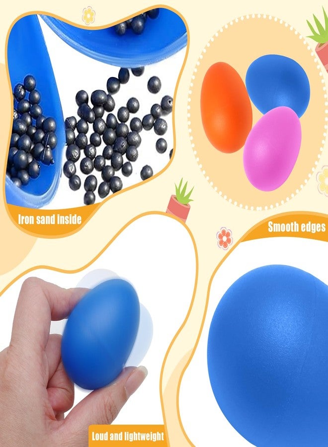 Litoexpe 18 PCS Plastic Egg Shaker Set (9 Color), Musical Hand Percussion Shakers, Musical Egg Maracas Percussion Instruments - Image 3